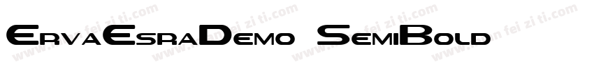 ErvaEsraDemo SemiBold字体转换